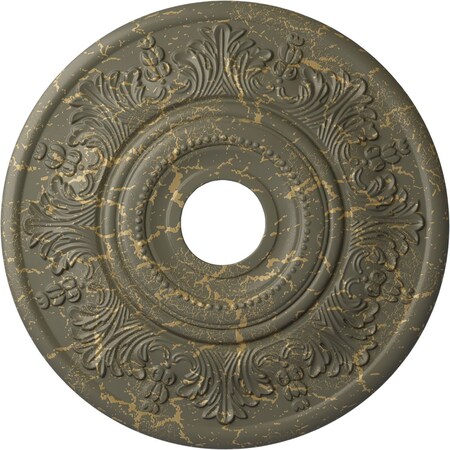 Ekena Millwork Vienna Ceiling Medallion (Canopies up to 6 1/2"), 20"OD x 3 1/2"ID x 1 1/2"P, Witch Hazel Crackle CM20VIWHC